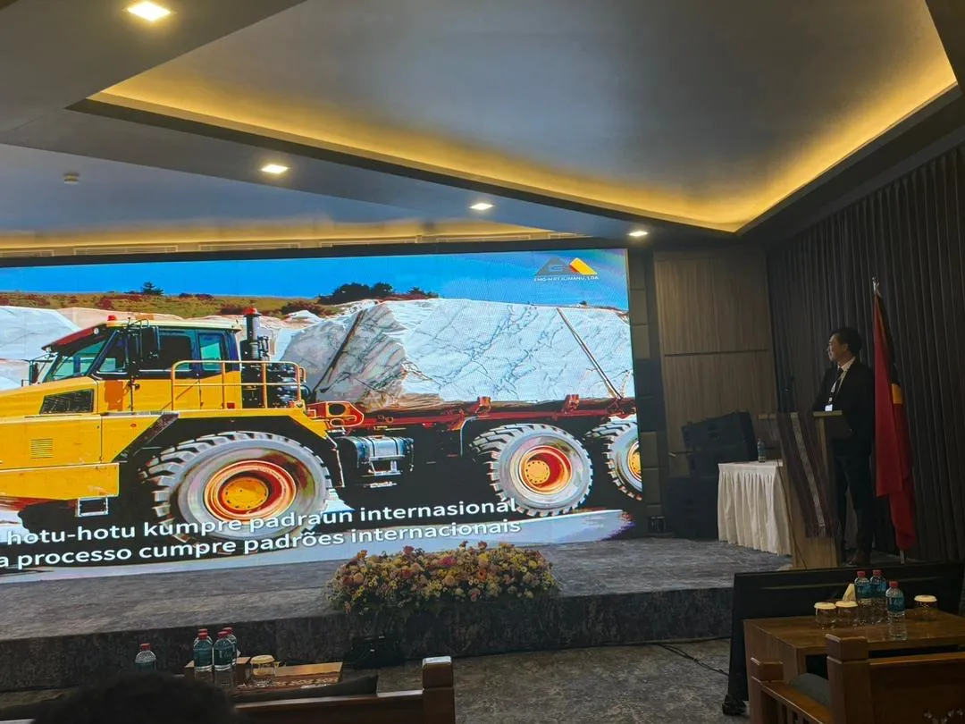 Victor Lei presenting at the 5th Timor-Leste Energy, Mining & Business Forum